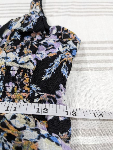 Free People Washed Ashore Floral Mini Dress Size Small - Picture 7 of 8